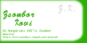 zsombor kovi business card